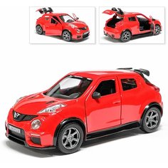 Машина Nissan Juke R 2.0, инерционная, красный, Технопарк, 12 см
