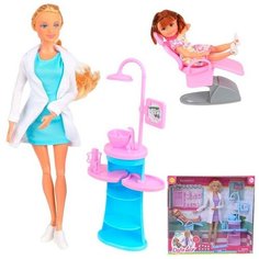Кукла DEFA Lucy Стоматолог, с пациентом и аксессуарами (956042YS)
