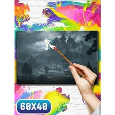 Картина по номерам на холсте игры world of warcraft dragonflight - 12082 60х40