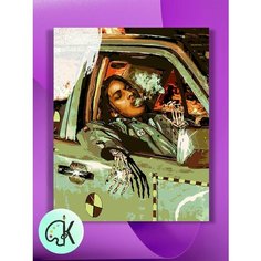 Картина по номерам на холсте ASAP Rocky, 40 х 50 см КУЛЬТУРА ЦВЕТА