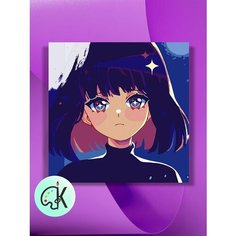Картина по номерам на холсте Sailor Saturn, 40 х 40 см КУЛЬТУРА ЦВЕТА