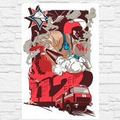 Картина по номерам на холсте МЧС России - 12359 В 60x40