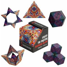 Магический магнитный куб Маgic Cube-головоломка Евклидов куб подарок для взрослых и детей "фиолетовый" Ir Aysh