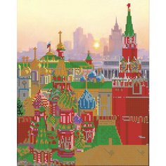Алмазная мозаика картина Стены Кремля 35*43,5см Diamant