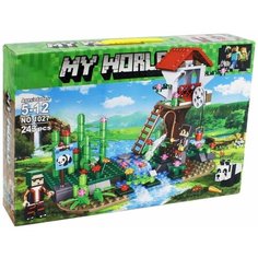 Конструктор Майнкрафт Minecraft My World "Остров панды" 243 деталей / Совместим с лего