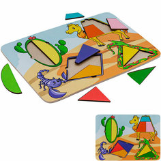 Пазл-головоломка Арбо деревянная, Сафари, 12 деталей (ОА-00000116) Arbo