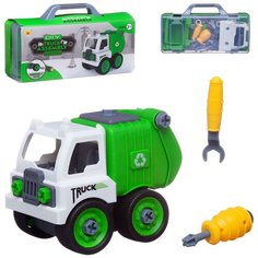 Машинка сборная &quotМусоровоз&quot, в чемоданчике 0590-6 Junfa Toys