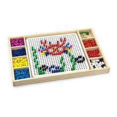 Развивающие игрушки из дерева Viga Toys Настольная игра лудо и мозаика Vigatoys