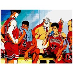 Картина по номерам на холсте Аниме Slam Dunk (Слэм-данк) - 8569 Г 30x40