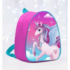 Рюкзак детский "Единорожка", 23*20,5 см, + блокнот А6 Calligrata Nazamok Kids