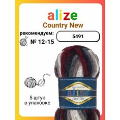 Пряжа для вязания Alize Country New 5491, 100 г, 34 м, 5 штук Titan 02