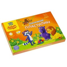 Пластилин 16 цветов 320 гр Мульти-Пульти "Приключения Енота" со стеком 236484