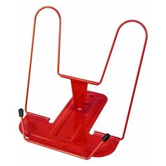 Подставка для книг и учебников BRAUBERG LINE+ металлическая красная европодвес, 3 шт