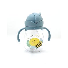 IBRICO/Детский поильник - непроливайка с гибкой трубочкой и ручками 350ml Mi Sol
