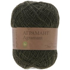 Пряжа Пехорка Аграмант зеленый(07), 100%джут, 360м, 100г, 1шт