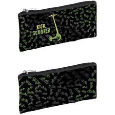 Пенал мягкий 1 отд. плоский 108*205 ПМП 01-20 мал "Самокат" 9306122 Calligrata