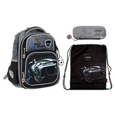 Рюкзак каркасный 35 х 28 х 15 см, Across 178, наполнение: мешок, пенал, синий ACR22-178-1