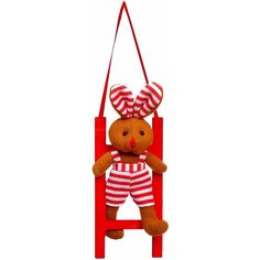 Мягкая игрушка "Кролик на лестнице", 20 см, виды микс Нет бренда