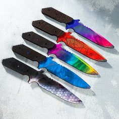 Сувенир деревянный нож 6 модификация, 5 расцветов в фасовке, микс NO Name