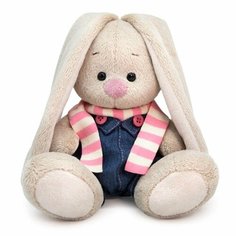 Игрушка мягкая Budi Basa Зайка Ми в джинсовом комбинезоне (малыш)