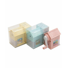 Точилка механическая SKV CK-178 "Домик" фигурная, 1 режим, 8.5*6*5см, цвета ассорти, в упаковке ПВХ №6607 (1/12/144) Китай