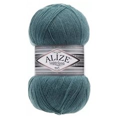 Пряжа Alize Superlana tig, 25 % шерсть, 75 % акрил, 100 г, 570 м, 1 шт., 164 лазурный