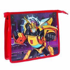 Папка для тетрадей А5, на молнии, пластик, Трансформеры Hasbro