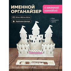 Органайзер для канцелярии настольный с линейкой Laser LUX