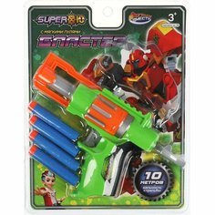 Бластер Супер 10, мягкие пули Играем Вместе ZY1004252-R6