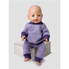 Одежда для куклы Беби Бон (Baby Born) 43см , Rich Line Home Decor, Х-355/Сиреневый-фиолетовый