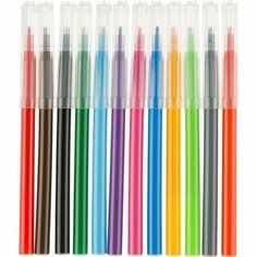 Набор фломастеров 12 цветов Мульти-Пульти Чебурашка (линия 1мм, смывающиеся с вентилируемыми колпачками)