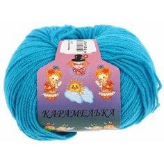 Пряжа Камтекс Карамелька, 100 % акрил, 50 г, 175 м, 1 шт., 024 бирюза