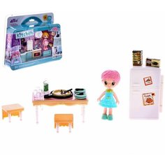 Игровой набор Кухня Софии: столовая с набором мебели и аксессуарами Denco Store