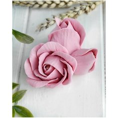Hobby молд / Силиконовая форма для мыла Бутон розы тройной