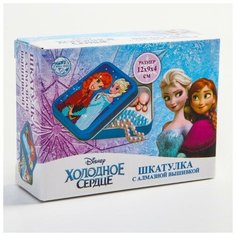 Алмазная вышивка на шкатулке Холодное сердце: Анна и Эльза 8.5*11.5 см Disney