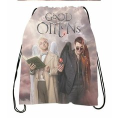 Сумка-мешок для обуви Благие знамения, Good Omens №8 Migom