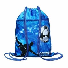Мешок для обуви с карманом 490 х 410 мм, с сеткой, с ручкой, МО-27-4р "Футбол" 70304 Нет бренда