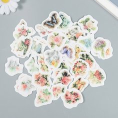 Наклейки для творчества "Сад цветов" набор 45 шт 4,4х4,4х1,1 см Россия