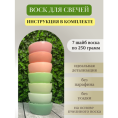 Воск для свечей / Микс 10 / 1750 г Hobbyscience.Ru