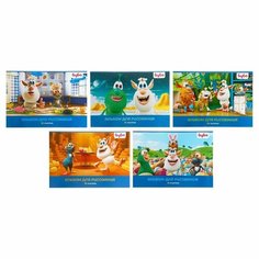 Альбом для рисования А4, 30 листов на скрепке "Буба", обложка мелованный картон, блок 100 г/м2, 5В, микс Hatber