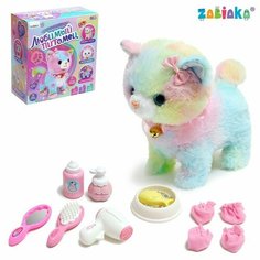 Интерактивная игрушка ZABIAKA Любимый питомец звук реагирует на касание микс 9561155