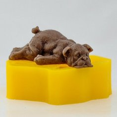 Силиконовая форма для мыла Собака № 2 3D, для свечей, гипса 1шт ~ 9*5*2,5 см Нет бренда