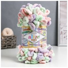 Пряжа "Puffy color" 100 % микрополиэстер 9м/100г (5938) Alize