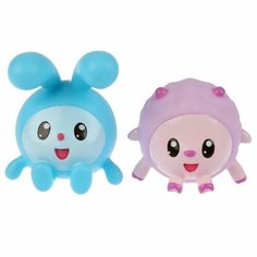 Игрушки пластизоль для купания Играем вместе Малышарики (Крошик+Барашик) в сетке в кор.50шт