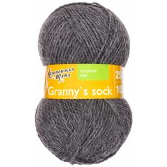 Пряжа Семеновская Granny`s sock W (Бабушкин носок ЧШ) маренго (42), 100%шерсть, 250м, 100г, 2шт