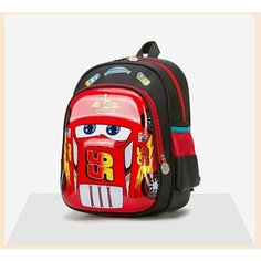Рюкзак школьный детский Молния Маквин 3d мультфильм Тачки, ранец, портфель для мальчика и девочки с 2 отделениями