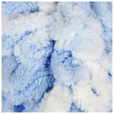 Пряжа "Puffy color" 100 % микрополиэстер 9м/100г (5865 бело-голубой) Alize