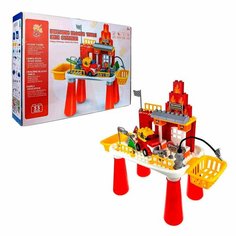 1Toy Игровой набор Столик конструктор Пожарная станция 1toy 200870206