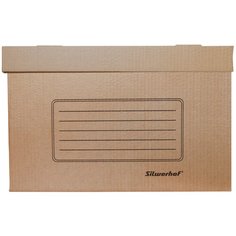 Набор из 10 штук Короб архивный съемная крышка Silwerhof СК-11 микрогофрокартон 355x265x440мм коричневый