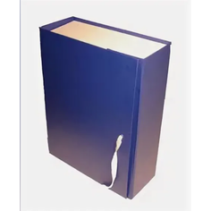 Короб Silwerhof архивный 2 завязки бумвинил корешок 50мм разобранный A4 ассорти